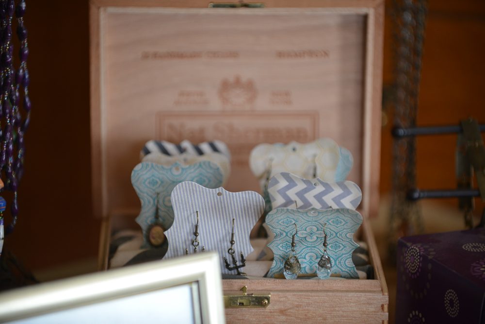 Antique details on the styling station