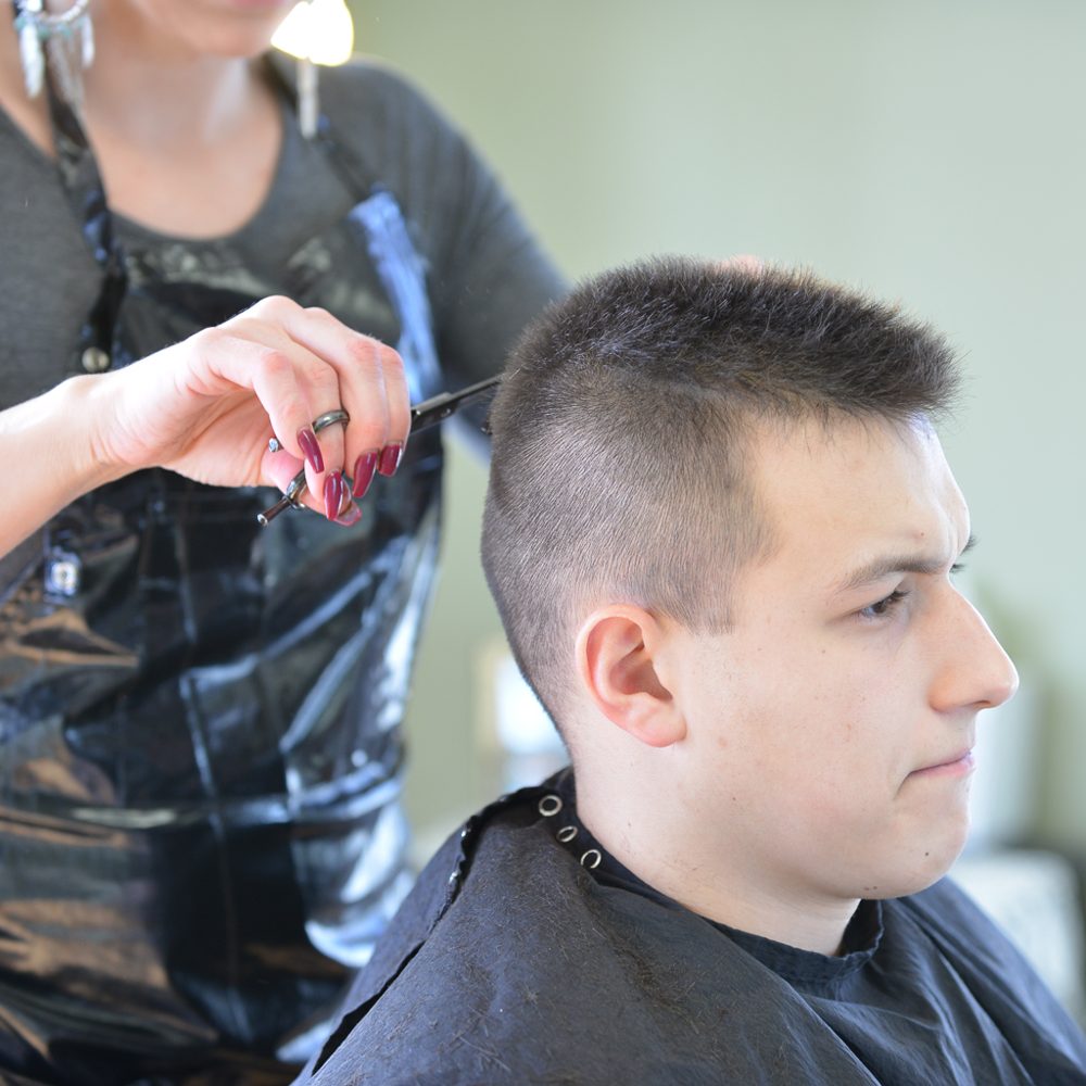 A finished men’s cut